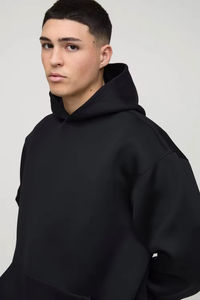 Ensemble deux pièces pour homme grande taille, sweat-shirt et short assortis, ajustables, de haute qualité, 100% coton molletonné, vente flash - Product Image 3