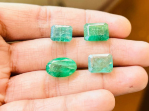 Piedra preciosa Esmeralda hecha a mano corte facetado fabricación de joyas y hallazgos accesorios componentes piedra suelta - Product Image 6