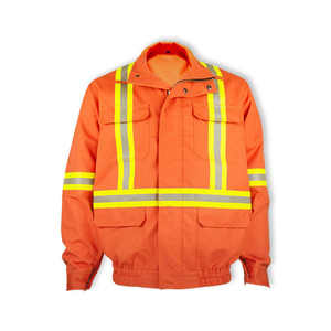 Veste Nomex personnalisée pour soudeur Vêtements de travail ignifuges réfléchissants de sécurité, ignifuges et imperméables FR - Product Image 1