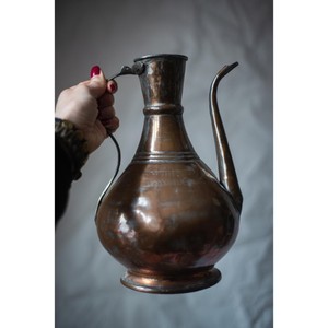 Pichet en laiton vintage en gros des années 1970, cruche à eau allemande, aiguière en laiton antique, décor à la maison rustique - Product Image 1