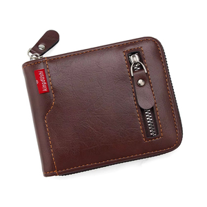 Portefeuille porte-cartes en cuir PU de haute qualité, portable, avec logo personnalisé, doublure en polyester, vente en gros pour hommes 2026 - Product Image 6
