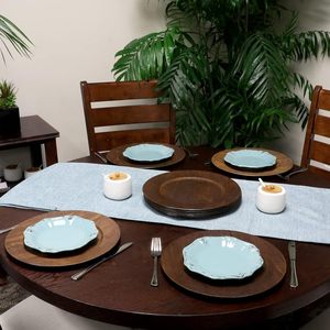 Precio al por mayor, placas redondas aptas para lavavajillas, duraderas para uso doméstico y tipo cargador de cocina diaria - Product Image 4