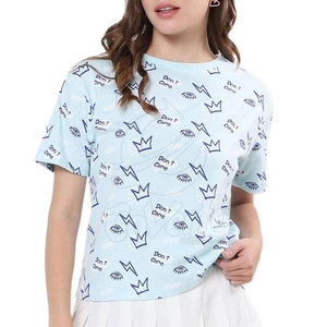 Fabricant pakistanais vente en gros dernière conception 100% haut de gamme décontracté personnalisé femmes t-shirt à vendre - Product Image 1
