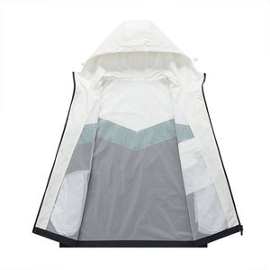 Cortavientos impermeables de nailon hechos a medida con capucha, chaquetas de serigrafía por sublimación, tipo de cierre de cremallera - Product Image 4