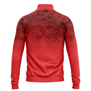 Sweat-shirt à demi-fermeture éclair pour hommes, pull-over décontracté à col ras du cou surdimensionné, impression en relief, sweat-shirt à demi-fermeture éclair en polaire durable - Product Image 4