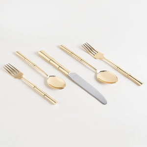 Juego de cubiertos de resina de Metal con acabado americano, diseño Popular, moda moderna, de lujo - Product Image 6