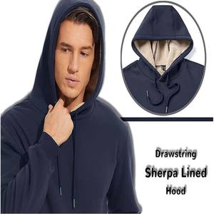 <b>Mans</b> <b>Hoodie</b> <b>Sherpa</b> Fleece Hoodies Sweatshirt Winter Warm Hooded Pullover with Kangaroo Pocket - Product Image 3