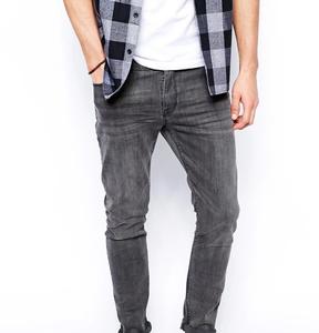 Pantalon en denim décontracté à coupe régulière, devant plat, en coton, pour homme, jambe large, droit, grande taille, respirant, séchage rapide, écologique - Product Image 2