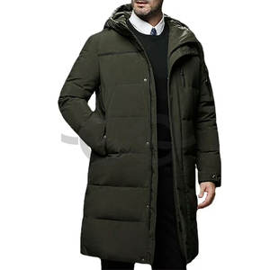 Chaqueta acolchada con capucha para hombre, abrigo largo de invierno, impermeable y a prueba de viento, gruesa, hinchada, cálida, cortavientos, Parka - Product Image 6