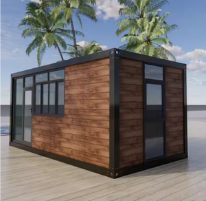 Casa Container Prefabbricata da 20 Piedi, Aspetto Simil-Legno, Pannello Sandwich in Acciaio Durevole, Ufficio/Negozio/Hotel Smontabile, Facile da Spedire - Product Image 2