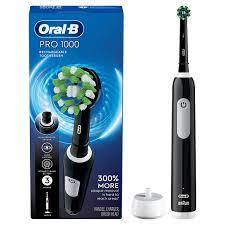 แปรงสีฟันไฟฟ้า1000 Oral-B Pro 216563ชุดแฝดสีดำและสีขาวผลิตใน TR - Product Image 3