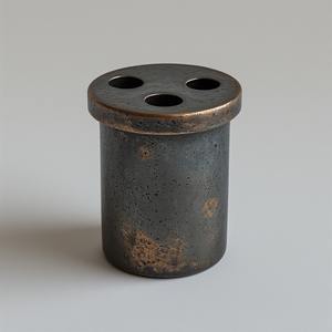 Juego de quemador de incienso de latón de diseñador, perilla con detalles florales, acabado pulido a mano tradicional, arte moderno, estilo antiguo, portátil - Product Image 1