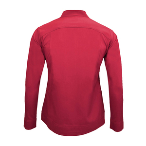 Veste de travail médicale personnalisée en sergé extensible Spandex/Polyester pour femmes, fabrication OEM KATBROS INDUSTRY, pour uniformes de gros - Product Image 2