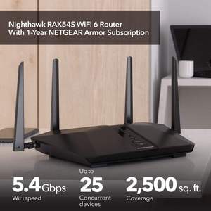 Router WiFi 5 de Doble Banda y 6 Flujo de Transmisión NETGEAR Nighthawk (RAX54S) con Funciones de Seguridad de hasta 300 Mbps, IP y Doble SIM - Product Image 4