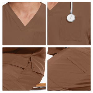 Ensemble de blouses personnalisées à col en V fin, séchage rapide, respirant, uniformes de travail pour les infirmières, les professionnels des salons de beauté, les uniformes d'hôpital - Product Image 2