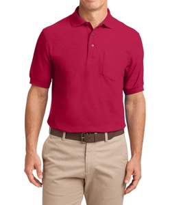 Maillot unisexe coupe classique respirant et léger motif solide Piqué de golf pour polo vêtements en tissu tricoté - Product Image 3