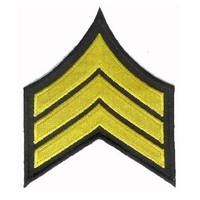 Patchs brodés personnalisés de Chevron de rang de manchon tactique Patch de machine informatisé en PVC pour la dentelle de transfert de chaleur de vêtements uniformes