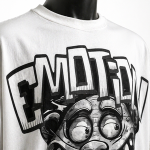 Custom Oversized <b>White</b> Graphic T Shirt Cotton Streetwear Typography Print Drop Shoulder <b>Tee</b> Wholesale Apparel - Product Image 5