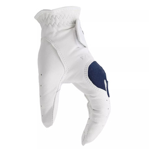 Gant de golf en cuir Cabretta de haute qualité pour hommes pour la main droite respirant et pour les golfeurs d'hiver à gauche-Blanc - Product Image 4