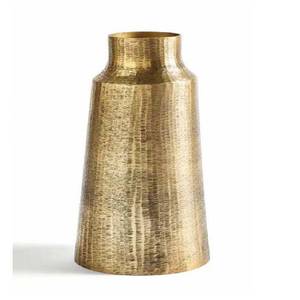 Modern Curved Textured Aluminium Table <b>Vase</b> Elegant <b>Tall</b> Flower <b>Vases</b> Home <b>Decoration</b> Bedroom Styling Living Room Decor - Product Image 4