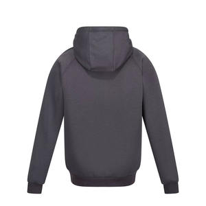 Sweat à capuche en polaire personnalisé Charcoal 300 GSM pour hommes avec poches avant et fermeture éclair de base pour la saison hivernale - Product Image 5