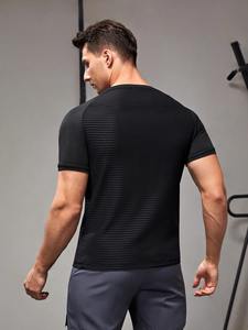 Camiseta Deportiva de Algodón 100% para Hombre, Mangas Cortas, para Entrenamiento Físico, Gimnasio, Alta Calidad, Venta al por Mayor - Product Image 3