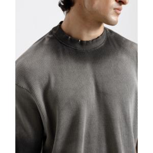 Camiseta Esencial de Punto Waffle Lavado - Product Image 5