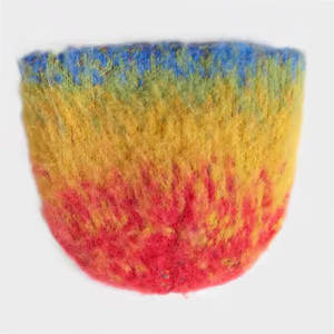 Bonnet d'hiver en mohair pour femmes Bonnet en tricot doux avec logo personnalisé Option Bonnets en mohair - Product Image 2