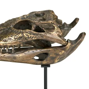 Figura de Animal de Aluminio Hecha a Mano, Chapada en Oro, Decoración de Hogar Moderna y de Lujo, Escultura Antigua - Product Image 3