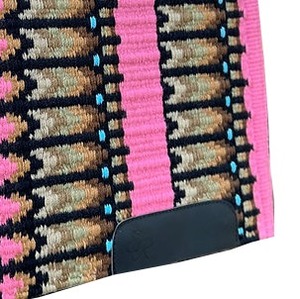 Tapis de selle multicolore de qualité extrême couverture style occidental vente chaude laine de Nouvelle-Zélande vente en gros - Product Image 3