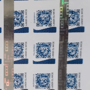 สติกเกอร์กระดาษโฮโลแกรมสีเงินแบบพิมพ์ได้หรูหรา รุ่น Digiteltech Label P14 สำหรับบรรจุภัณฑ์และวัสดุฉนวน - Product Image 1