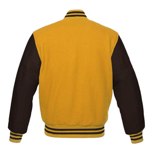 Urban Edge Varsity Jacket Modern Street wear Bomber con rayas acanaladas Trim Letterman Coat para hombres y mujeres - Product Image 2