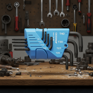 Jeu de clés Allen Torx Gedore 8 pièces dans un support – Collection de clés hexagonales - Product Image 3