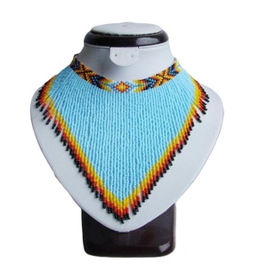 Collar de Gargantilla de cuentas hecho a mano con cuentas de semillas Festival WearUniqueDesign collar de gargantilla de cuentas para fiesta - Product Image 3