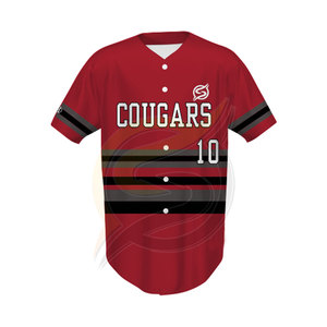 Maillot de Baseball avec motif solide, Logo personnalisé et étiquette sur pied, vente en gros, - Product Image 3
