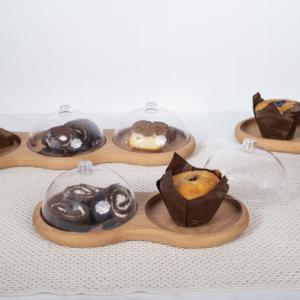 Soporte para Pastel de 2 Niveles de Madera de Haya al por Mayor |   Exhibidores para Postres y Servicios de Comida - Product Image 4