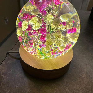 Handicraft Transparent <b>Crystal</b> Resin Ball Real Dried Dandelion Glass <b>Decoration</b> Plant Specimen Desk Ornament Old-World <b>Crystal</b> - Product Image 6