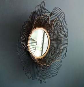 กระจกติดผนังตกแต่งสไตล์โมเดิร์นคุณภาพดีที่สุดสำหรับตกแต่งบ้านและภายในแฮนด์เมดในอินเดีย - Product Image 2