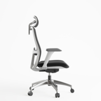 Usine chinoise Nouveau design Chaises de bureau ergonomiques multifonctionnelles en maille noire Chaise de bureau en maille en métal Chaises de bureau pour ordinateur
