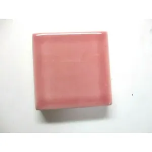 Baldosa de Porcelana Vítrea con Brillo Rosa Pastel Oscuro 2-1/16 Sq. X 1/2 ''Grueso 1er Piso Producto - Product Image 1