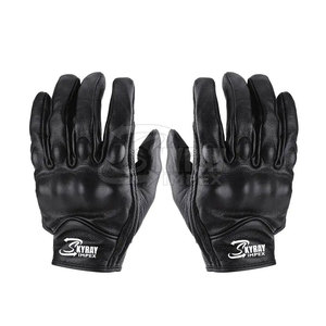 Gants de moto de protection complète des doigts Gants de course de moto respirants en cuir souple - Product Image 5