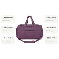 Sacs de voyage sportifs en Oxford légers, durables et de grande capacité avec fermeture éclair, sangle réglable unisexe et poignée souple
