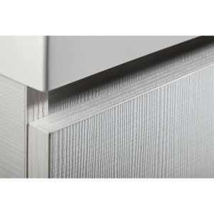 Ensemble de meubles de salle de bain suspendus au mur en bois moderne deux pièces KORICINI Miami Forest White 60 cm - Product Image 4