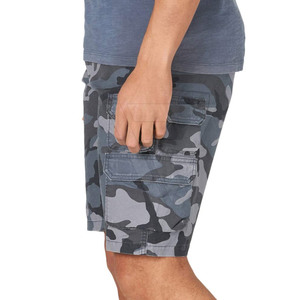 กางเกงยีนส์ขาสั้นของผู้ชายผ้าคอตตอน100% กางเกงสำหรับฝึกซ้อมแบบลำลองเอวยางยืดลายนูนสีทึบขนาด6XL - Product Image 3