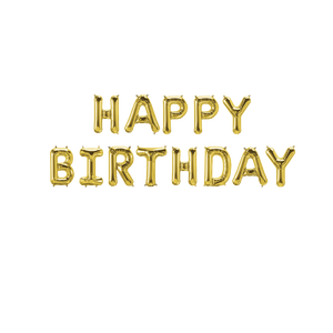 Ballon doré Joyeux Anniversaire 45CM 12 pièces par sac Décoration de fête - Product Image 3