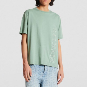 Camisetas de Hombre 100% Algodón Peinado, Logotipo Personalizado, Tallas Grandes, Lisas, Gráficas, Estilo Oversize, Impresión 3D en Relieve, Patrón de Letras - Product Image 4