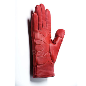 Servicio OEM, Precio al por Mayor, Guantes de Cuero de Moda, Nuevo Diseño, Color Sólido, Buena Calidad - Product Image 3
