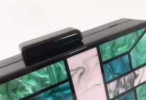 Pochette de luxe pour femme en résine époxy, imitation perle, papillon de luxe, charme solide, pochette complète, design créatif pour mariage - Product Image 6