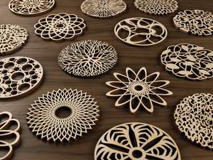 Sous-verre personnalisé en pierre carrée Mdf avec panneau dur de sublimation 3.75 écologique moderne avec sous-verre arrière en liège - Product Image 5