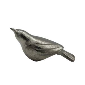 El mejor diseño de esculturas de pájaros de aluminio, figuritas abstractas con acabado de níquel para el hogar, sala de estar, escultura de escritorio - Product Image 1